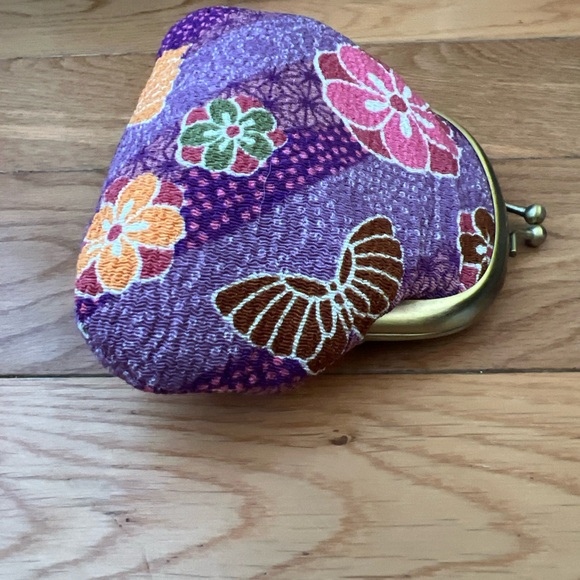 From Japan Multicolor Floral Coin Purse - Picture 7 of 8